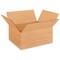 250 Pack Durable Multi Depth Corrugated Cardboard Boxes for Mailing and Packaging 14 x 12 x 6 Inch